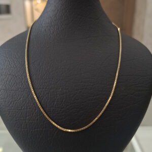 زنجیر طلا ونیزی وزن ۴.۰۲۰ گرم طول ۴۵ سانتی‌متر